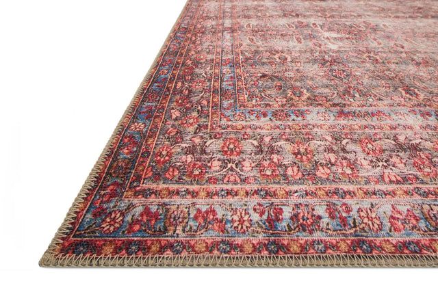Loloi Loren Lq-05 Eggplant / Crimson Rugs - rug corner