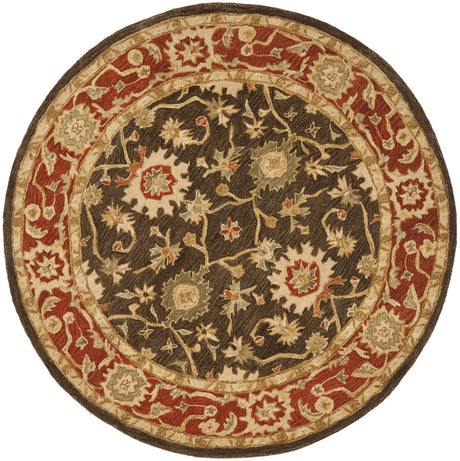 Safavieh Anatolia 6'-0" x 6'-0" Rug in Olive / Rust