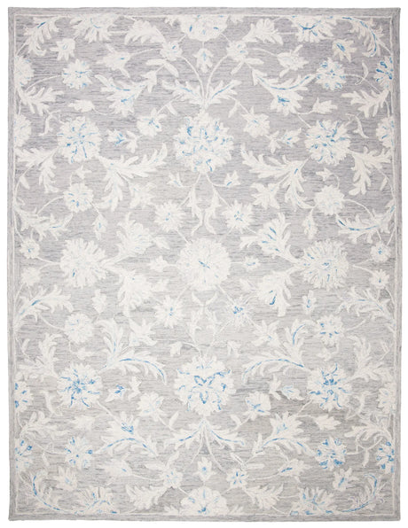 Safavieh Micro-Loop 10'-0" x 14'-0" Rug in Grey / Ivory