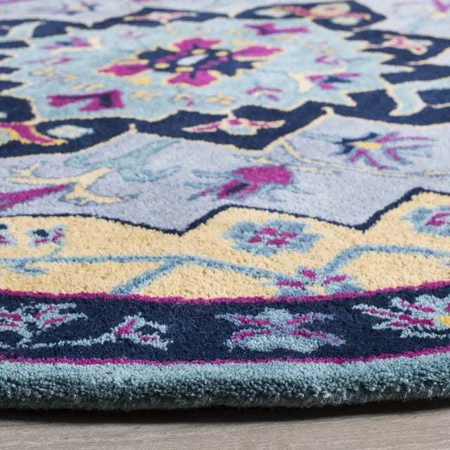 Safavieh Bellagio 5'-0" x 5'-0" Rug in Light Blue / Multi
