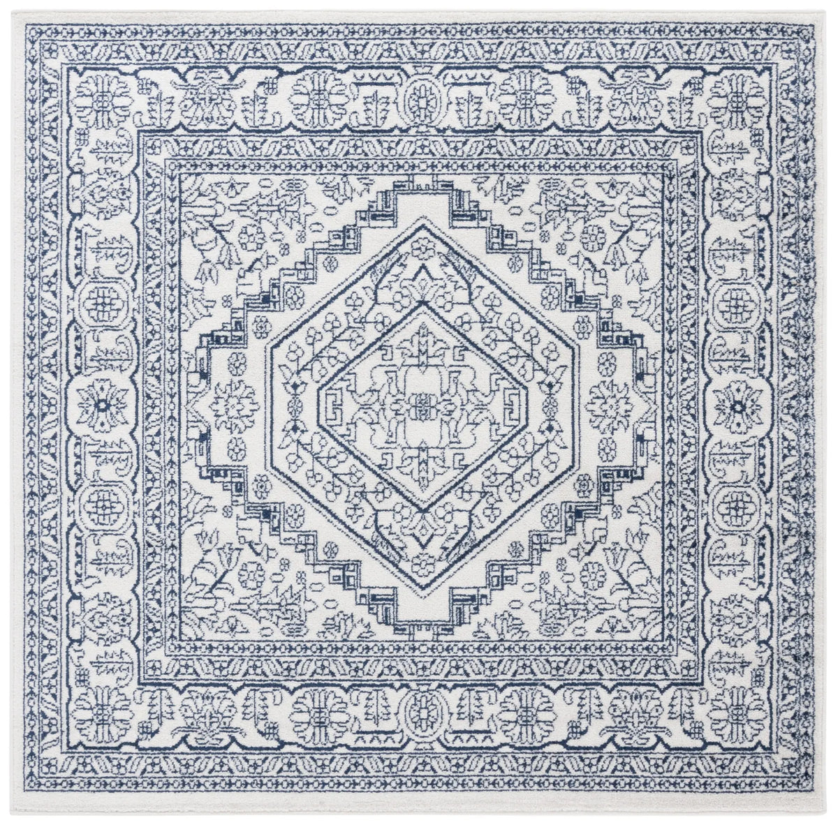 Safavieh Adirondack 6'-0" x 6'-0" Rug in Ivory / Navy
