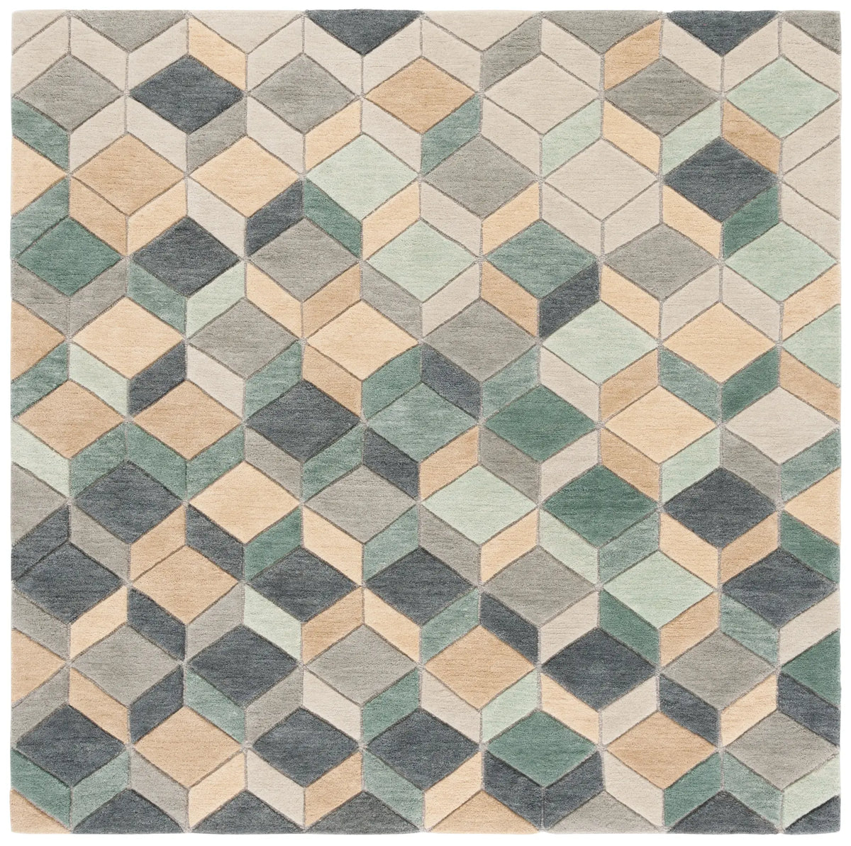 Safavieh Rodeo Drive 6'-0" x 6'-0" Rug in Beige / Grey
