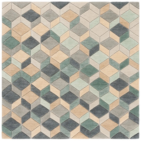 Safavieh Rodeo Drive 6'-0" x 6'-0" Rug in Beige / Grey