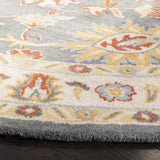 Safavieh Classic 6'-0" x 6'-0" Rug in Dark Grey / Ivory
