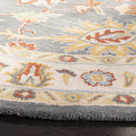 Safavieh Classic 6'-0" x 6'-0" Rug in Dark Grey / Ivory