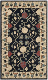 Safavieh Heritage 3'-0" x 5'-0" Rug in Navy / Ivory