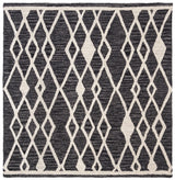 Safavieh Micro-Loop 5'-0" x 5'-0" Rug in Charcoal / Ivory