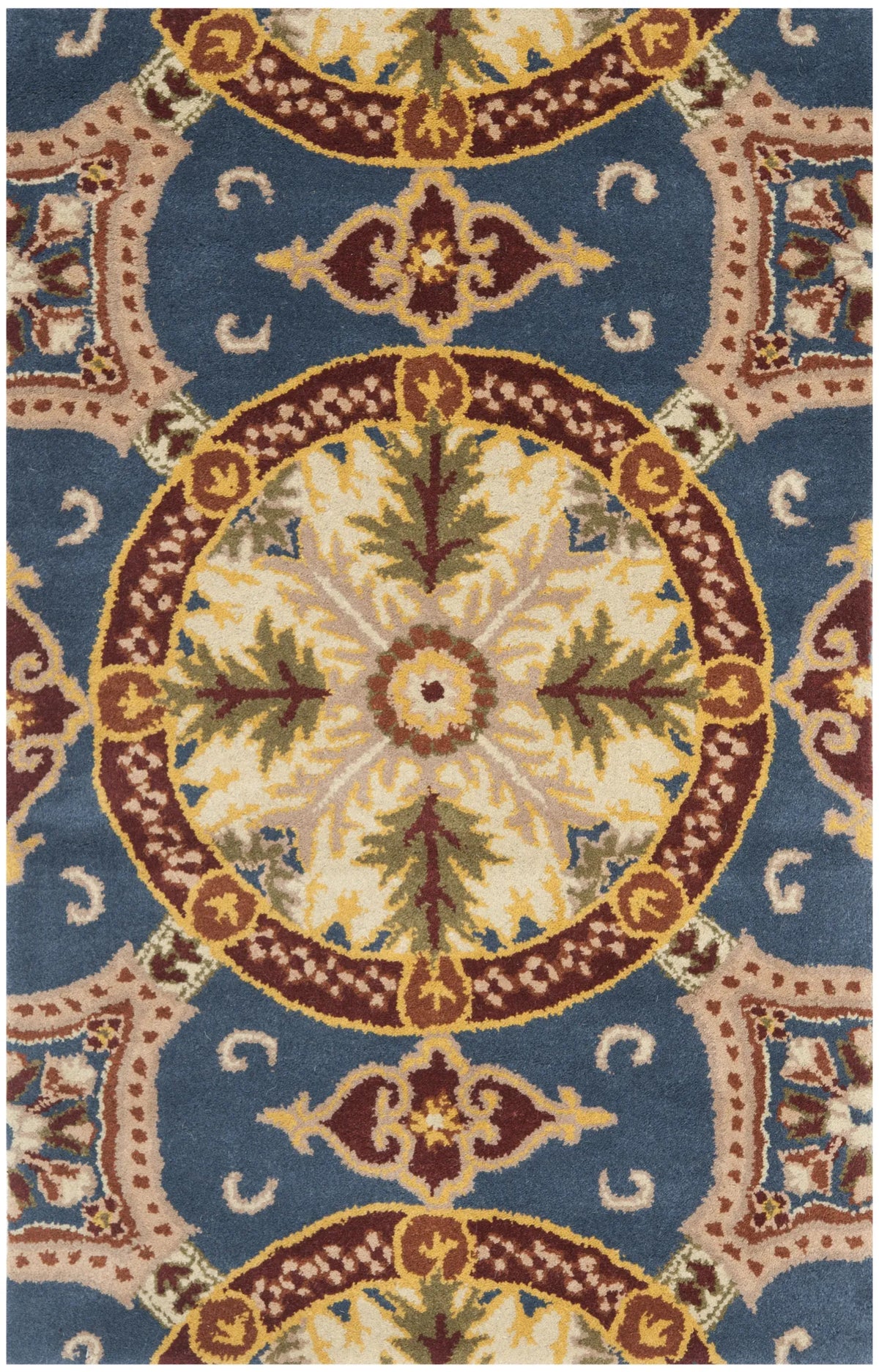 Safavieh Wyndham 2'-0" x 3'-0" Rug in Blue / Gold