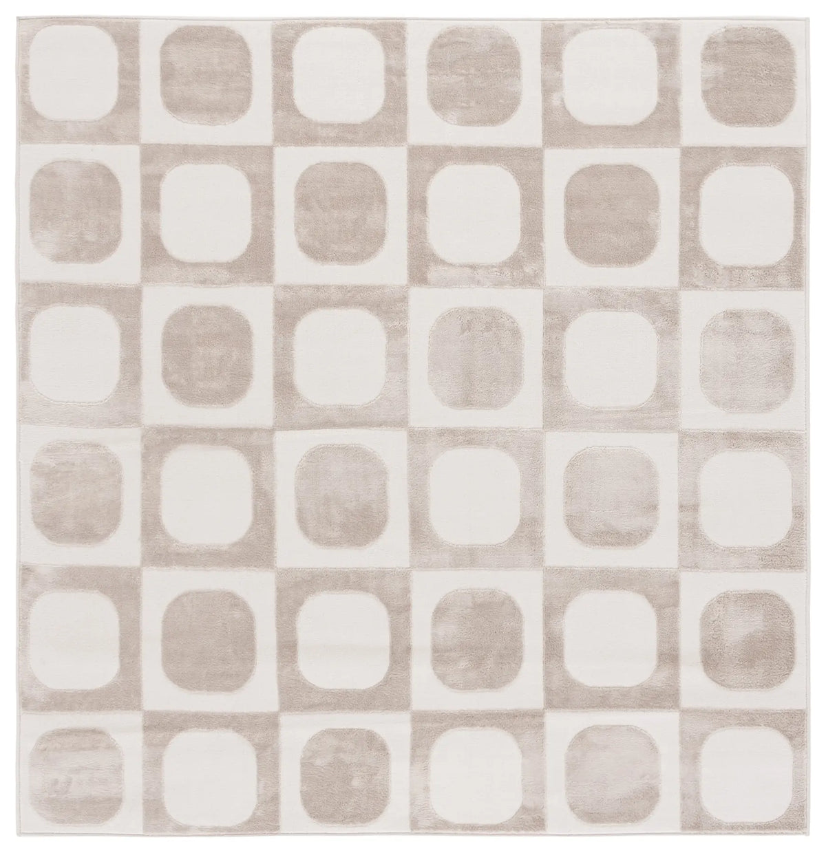 Safavieh Saylor 100 6'-3" x 6'-3" Rug in Beige / Ivory