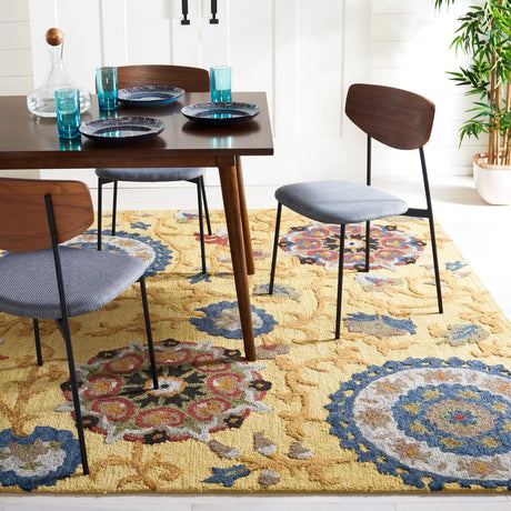 Safavieh Blossom 10'-0" x 14'-0" Rug in Gold / Multi