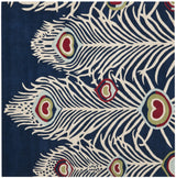 Safavieh Soho 6'-0" x 6'-0" Rug in Blue / Ivory