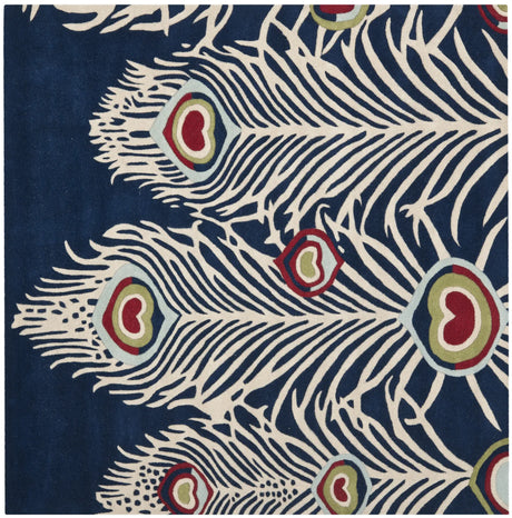 Safavieh Soho 6'-0" x 6'-0" Rug in Blue / Ivory