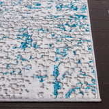 Safavieh Amelia 4'-5" x 6'-5" Rug in Grey / Turquoise
