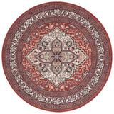 Safavieh Journey 6'-7" x 6'-7" Rug in Red / Ivory