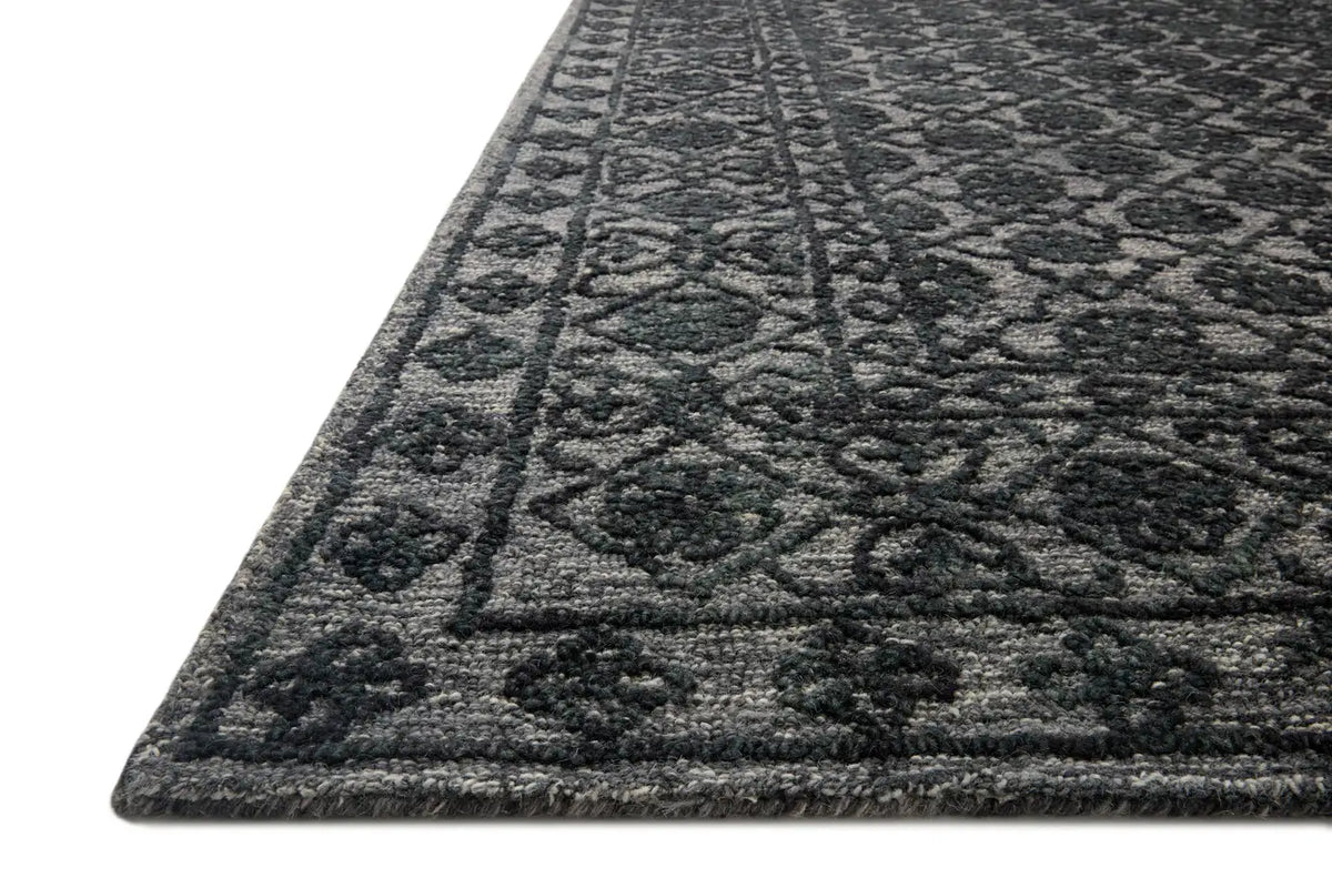 Loloi Cecelia Cec-01 Smoke/Dk. Grey Rug - rug corner