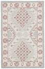 Safavieh Micro-Loop 2'-6" x 4'-0" Rug in Ivory / Red