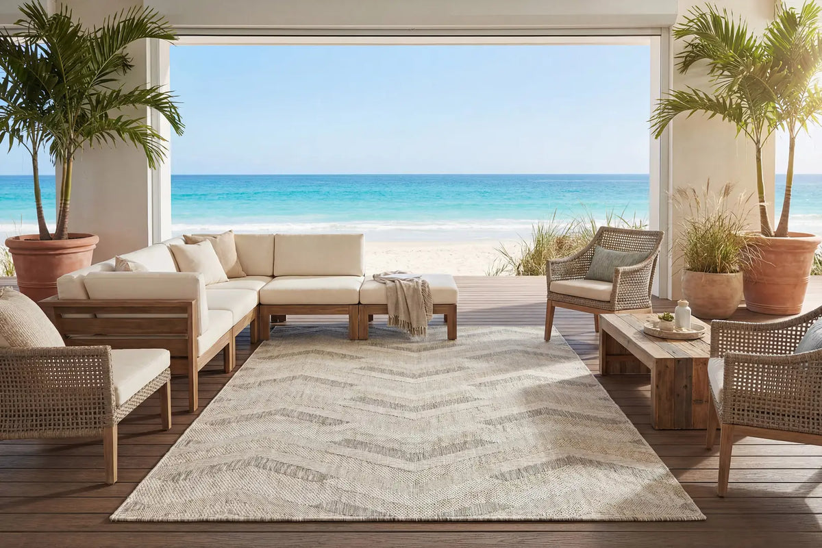 Dynamic Rugs Melissa 4236 Beige/Ivory/Grey Rug - Room