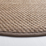 Safavieh Natural Fiber 6'-0" x 6'-0" Rug in Natural / Grey