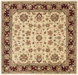 Safavieh Heritage 6'-0" x 6'-0" Rug in Ivory / Red