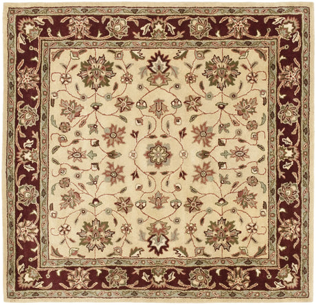 Safavieh Heritage 6'-0" x 6'-0" Rug in Ivory / Red