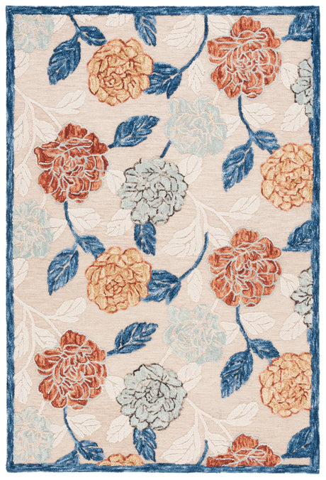 Safavieh Blossom 4'-0" x 6'-0" Rug in Beige / Red