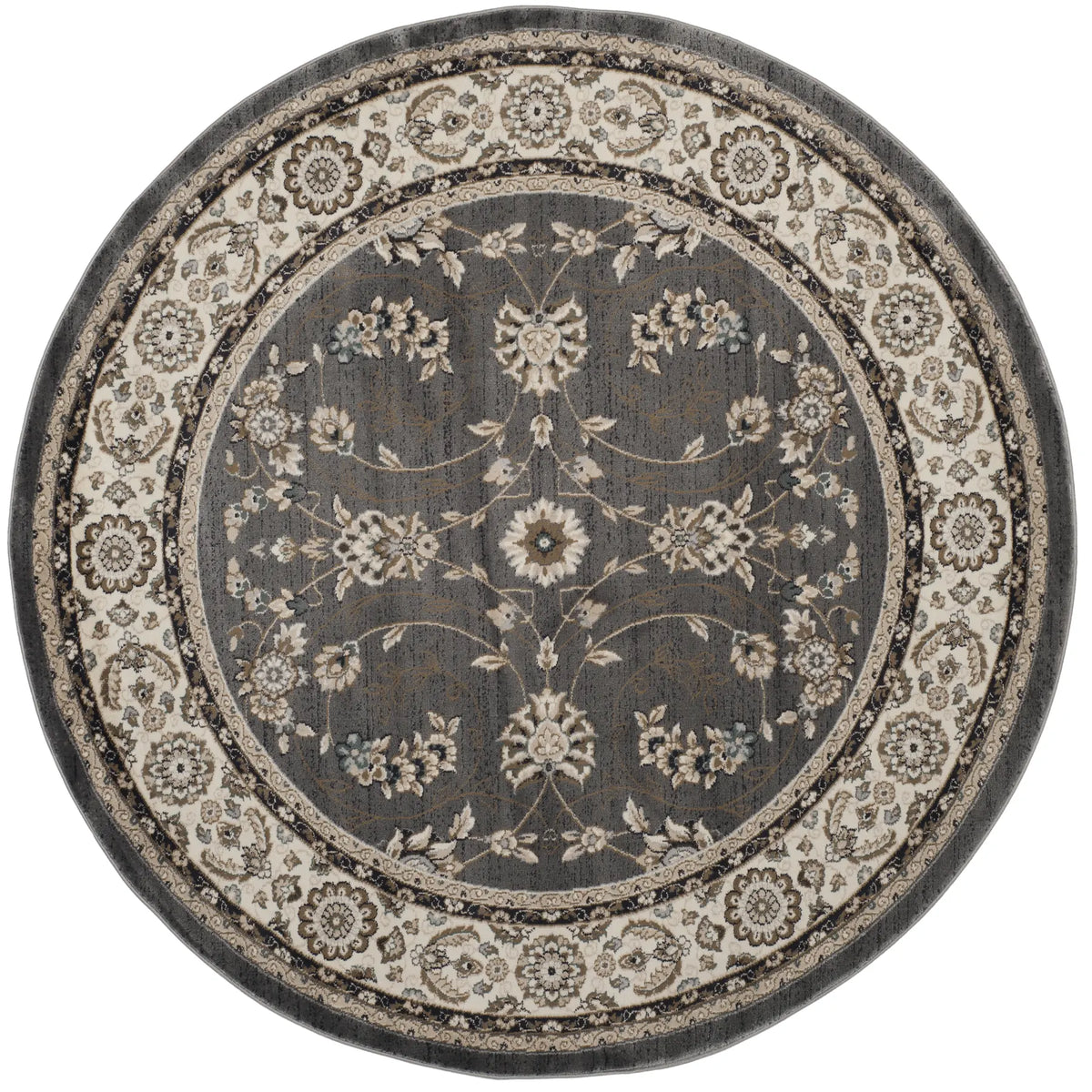 Safavieh Lyndhurst 7'-0" x 7'-0" Rug in Grey / Cream