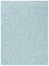 Safavieh Courtyard 4'-5" x 6'-5" Rug in Aqua / Grey