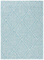Safavieh Courtyard 4'-5" x 6'-5" Rug in Aqua / Grey