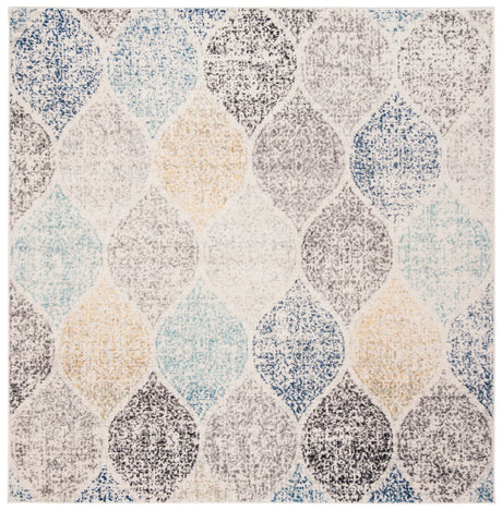 Safavieh Madison 6'-7" x 6'-7" Rug in Ivory / Blue