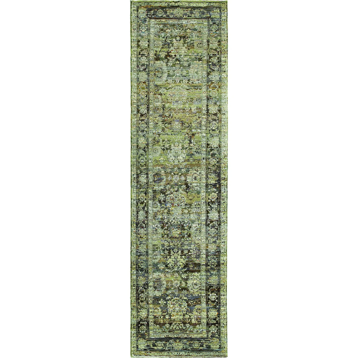 Oriental Weavers Sphinx Andorra 7125C Green/Brown Rugs - runner