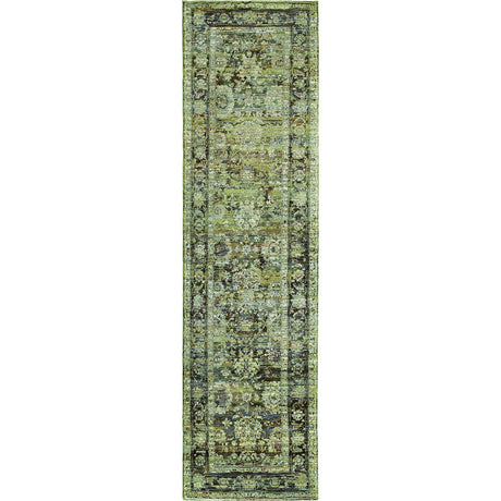 Oriental Weavers Sphinx Andorra 7125C Green/Brown Rugs - runner