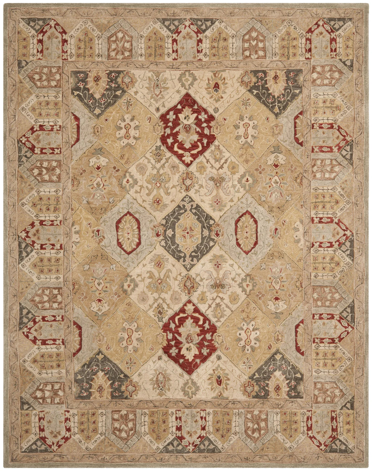 Safavieh Anatolia 9'-6" x 13'-6" Rug in Beige / Multi