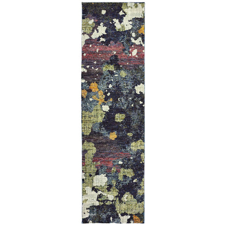 Oriental Weavers Sphinx Evolution 8029A Navy/Green Rugs - runner