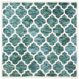 Safavieh Himalaya 6'-0" x 6'-0" Rug in Turquoise / Ivory