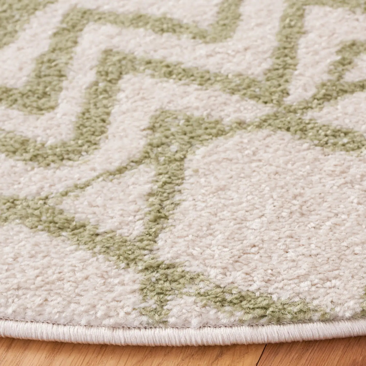 Safavieh Tulum 6'-7" x 6'-7" Rug in Ivory / Sage