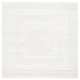 Safavieh Florida Shag 5'-0" x 5'-0" Rug in Creme / Creme