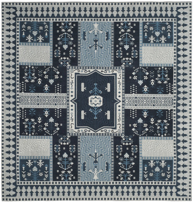 Safavieh Classic Vintage 6'-0" x 6'-0" Rug in Navy / Light Blue