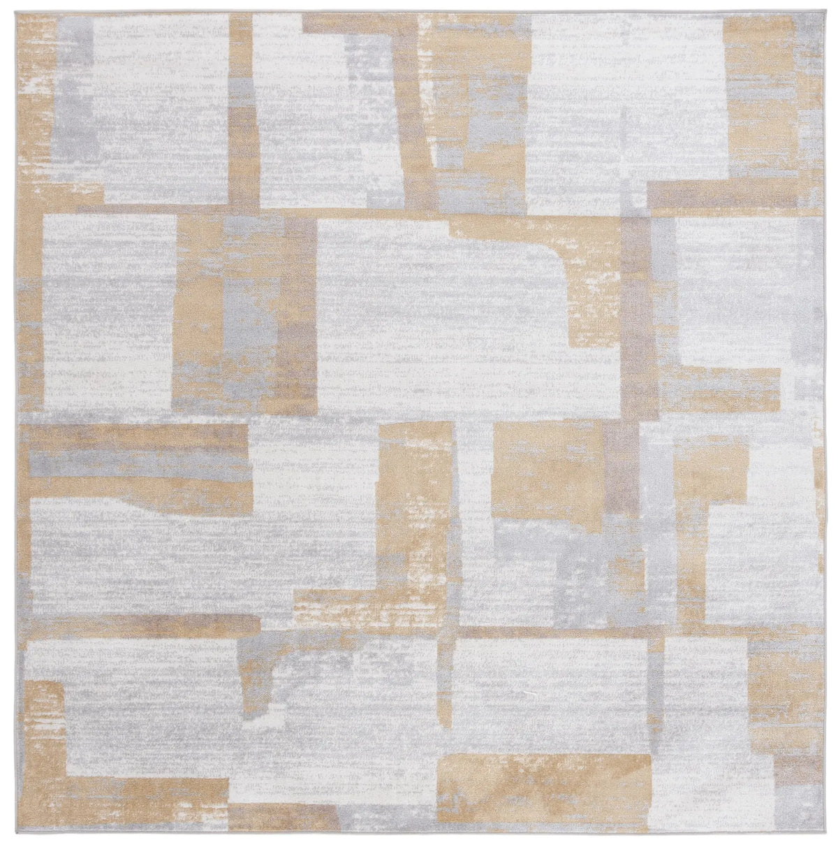 Safavieh Bayside 6'-7" x 6'-7" Rug in Ivory / Grey Gold