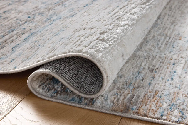 Loloi Townes TOW-04 Ivory / Sky Rug - pile height