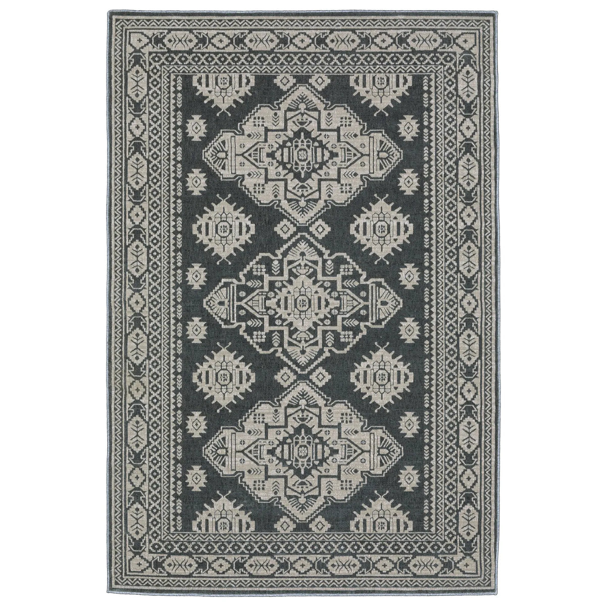 Oriental Weavers Sphinx Intrigue Int05 Blue/ Beige Rug - main flat