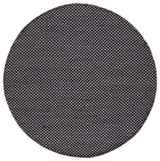 Safavieh Montauk 6'-0" x 6'-0" Rug in Black / Ivory