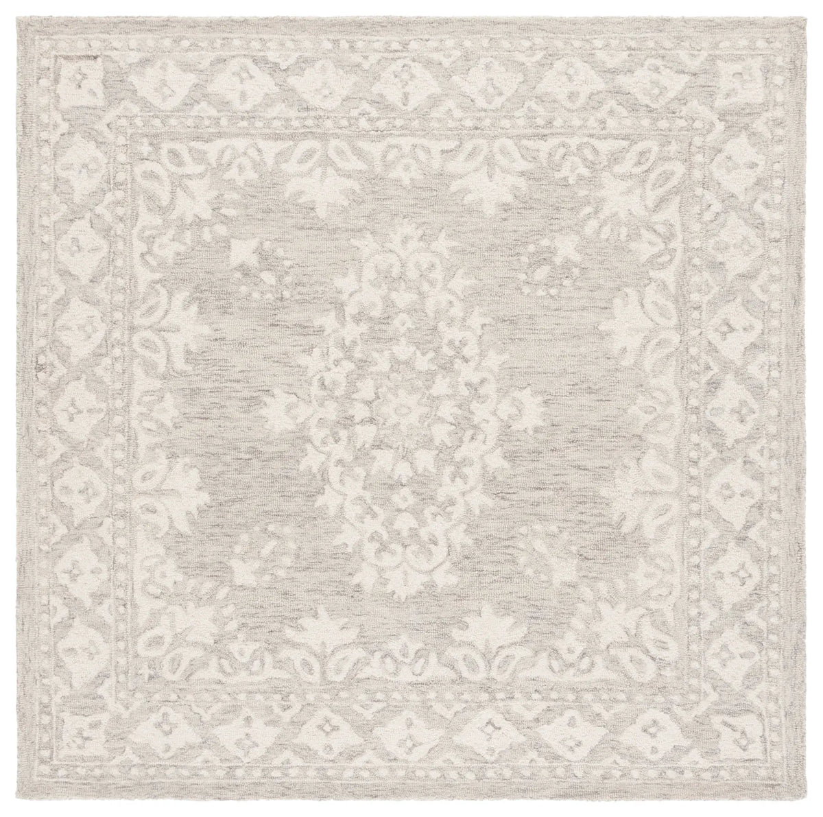 Safavieh Ebony 6'-0" x 6'-0" Rug in Grey / Ivory
