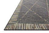 Loloi Rainier Rai-09 Slate/Multi Rug - rug corner