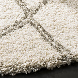 Safavieh Hudson Shag 5'-0" x 5'-0" Rug in Ivory / Grey