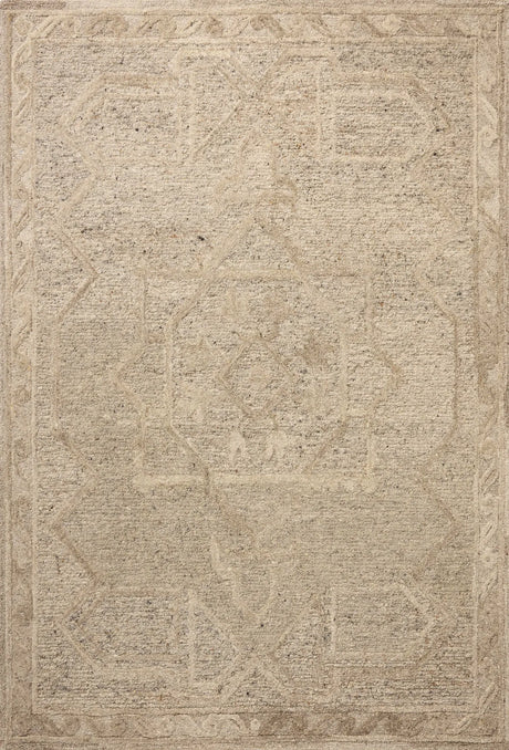 Loloi Mabel MBL-01 Traditional Hand Tufted Stone, Sand Rug - main flat