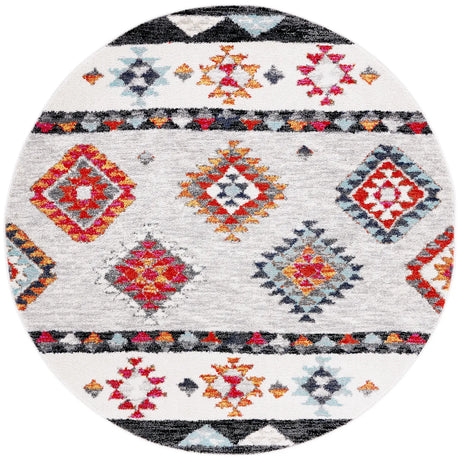 Safavieh Adirondack 6'-0" x 6'-0" Rug in Grey / Red