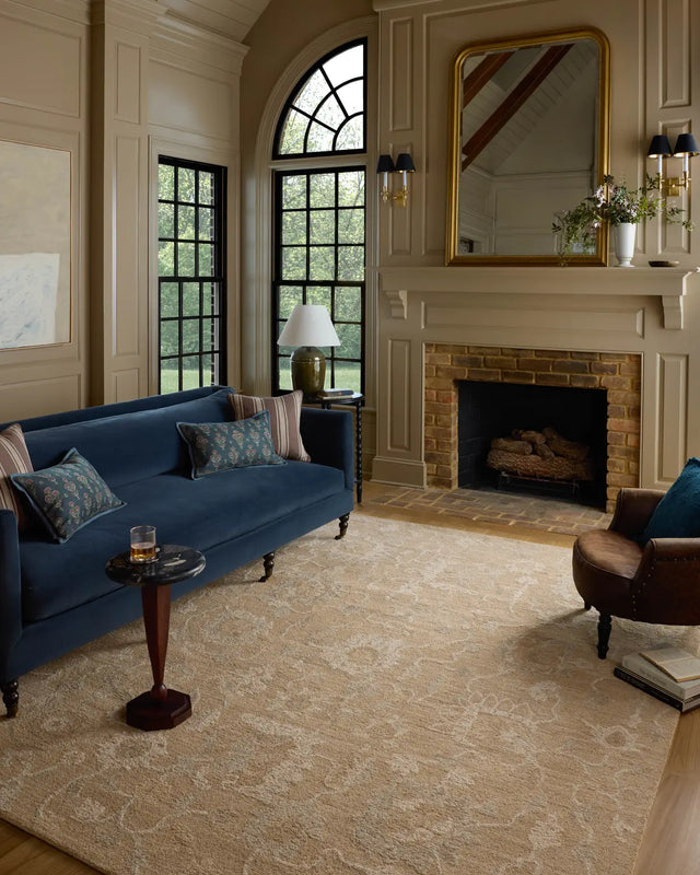 Chris Loves Julia x Loloi Dorothea DRT-01 Sand / Pebble Rug - room scene 3