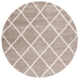 Safavieh Hudson Shag 7'-0" x 7'-0" Rug in Beige / Ivory