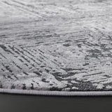 Safavieh Whisper 6'-7" x 6'-7" Rug in Grey / Dark Grey