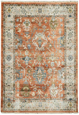 Dynamic Rugs Juno 6885 Power Loomed Traditional Rust/Ivory/Multi Rug - Rectangular
